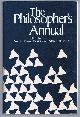 0631102817 Edited by David L Boyer, Patrick Glyn, John T Sanders, The Philosopher's Annual, Volume I, 1978