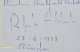 ABBADO, Claudio (Dirigent):, eigenhändig signierte und datierte Autogrammkarte. (als Zuhörer).