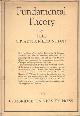 Eddington, Sir A.S., Fundamental Theory..