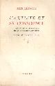L\'artiste et sa conscience. Esquisse d\'une dialectique de lan conscience artistique. Préface de Jean-Paul Sartre.