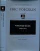 9780826213044 Voegelin, Eric, The Collected Works of Eric Voegelin, Volume 10: Published Essays 1940-1952. Revised Edition.