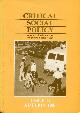 ALCOCK, PETE ETC (EDITORS), Critical Social Policy : Issue 17 - Autumn 1986