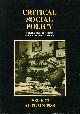 ALCOCK, PETE ETC (EDITORS), Critical Social Policy : Issue 23 - Autumn 1988