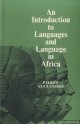 Alexandre, Pierre, An Introduction to Languages and Language in Africa