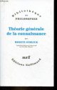 2070771857 Schlick Moritz, Théorie générale de la connaissance - Collection Bibliothèque de philosophie.