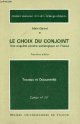 Girard Alain, Le choix du conjoint - Une enquête psycho-sociologique en France - 3e édition - Collection travaux et documents cahier n°70.