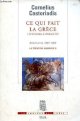 2020632519 Castoriadis Cornelius, Ce qui fait la Grèce - Tome 1 : D'Homère à Héraclite - Séminaires 1982-1983 la création humaine, II - Collection la couleur des idées.