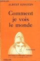 Einstein Albert, Comment je vois le monde - Collection Bibliothèque de philosophie scientifique.