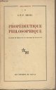 Hegel G.W.F., Propédeutique philosophique - "Arguments" n°20