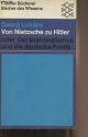 Lukacs Georg, Von Nietzsche bis Hitler, oder Der Irrationalismus in der deutschen Politik