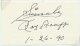ACUFF, Roy (1903-92)., Signature and Inscription.