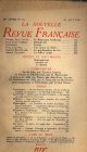 RED., La nouvelle revue Francaise - Jean Paul Sartre - 1er aout 1938