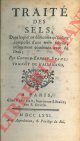 STAHL George - Ernest -, Traité des sels, dans lequel on démontre qu\'ils sont composés d\'une terre subtile, intimement combinée avec de l\'eau.