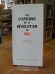 Ayache, Alain,, Les citations de la révolution de mai,