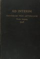 Aafjes, Bertus e.a. (red.)., Ad Interim Maandblad voor letterkunde. Derde jaargang.