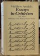 Arnold, Matthew; Hoctor, Sister Thomas Marion (ed, intro), Matthew Arnold\'s Essays in Criticism _ First Series