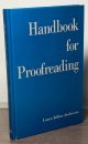 Anderson, Laura Killen, Handbook for Proofreading