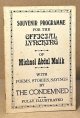 Abdul Malik, Michael, Souvenir Programme for the Official Lynching of Michael Abdul Malik _ with Poems, Stories, Sayings by the Condemned