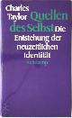 9783518581926 Charles Taylor 37367, Quellen des Selbst
