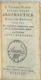 Valerius Flaccus 251214, Argonautica. Nicolaus Heinsius ex vetustissimis exemplaribus recensuit & animadversones adjecit. Cum praefatione Petri Burmanni