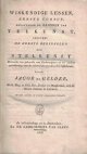 Gelder, Jacob de, Wiskundige lessen, eerste cursus, bevattende de gronden der telkunst benevens de eerste beginselen der stelkunst.