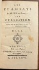 [Cajot, J.J.] / [Rousseau, J.J.], Rousseau, 1766, French | Les Plagiats de M. J.J.R. de Geneve, sur l\'education. D. J. C. B. \'s-Gravenhage/Parijs, Durand, 1766, 22, 378, 6 pp.