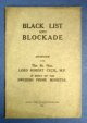 [WWI]. Cecil, Lord Robert, BLACK LIST And BLOCKADE. An Interview with The Rt. Hon. Lord Robert Cecil in Reply to the Swedish Prime Minister